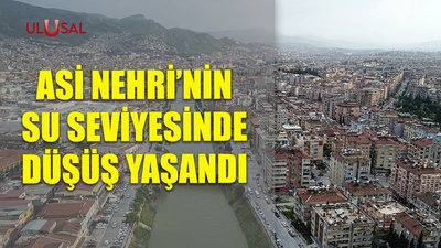 Asi Nehri'nin su seviyesinde düşüş yaşandı